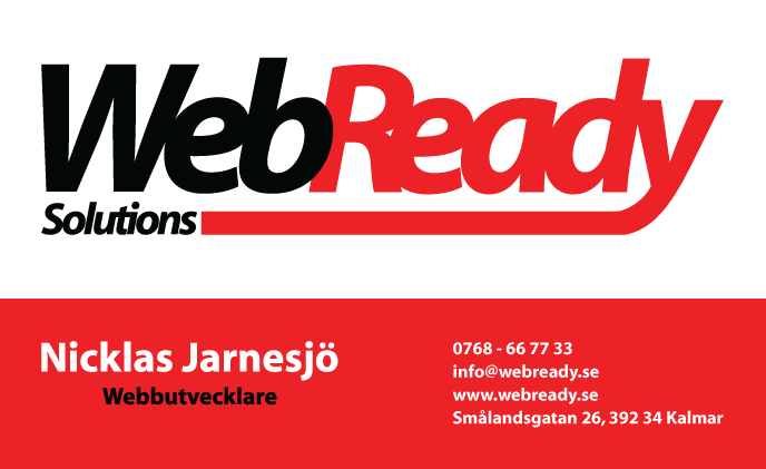 WebReady Solutions visitkort